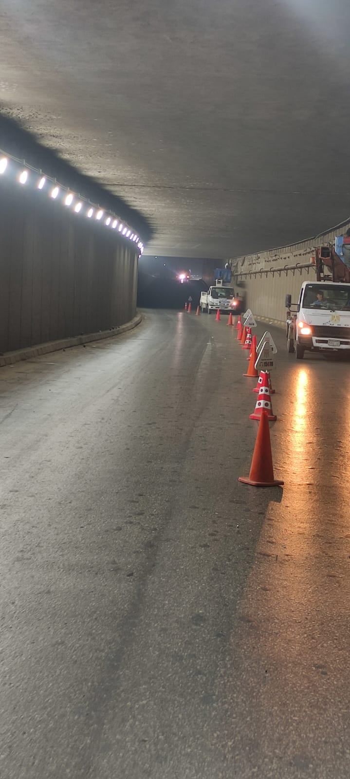 إنارة النفق