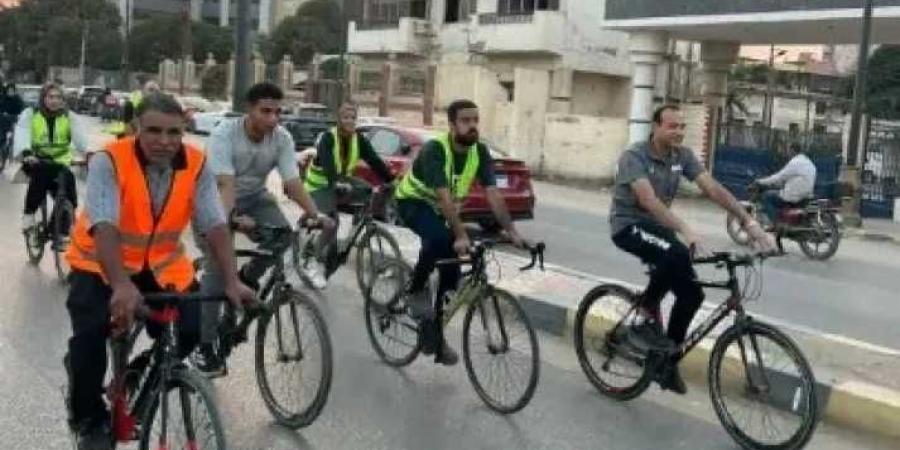 ماراثون الدراجات الهوائية يواصل فعالياته بكورنيش بني سويف ضمن مشروع لياقة المصريين
