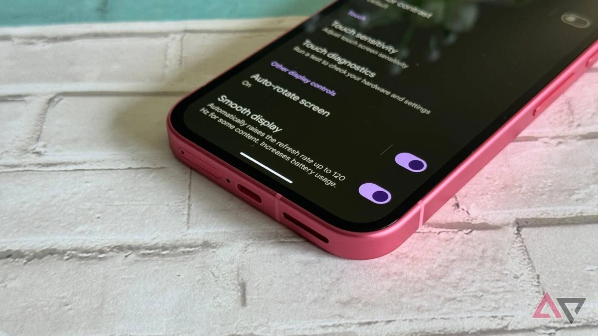 إيقاف Smooth Display يطيل عمر بطارية Pixel 10 Pro بشكل ملحوظ