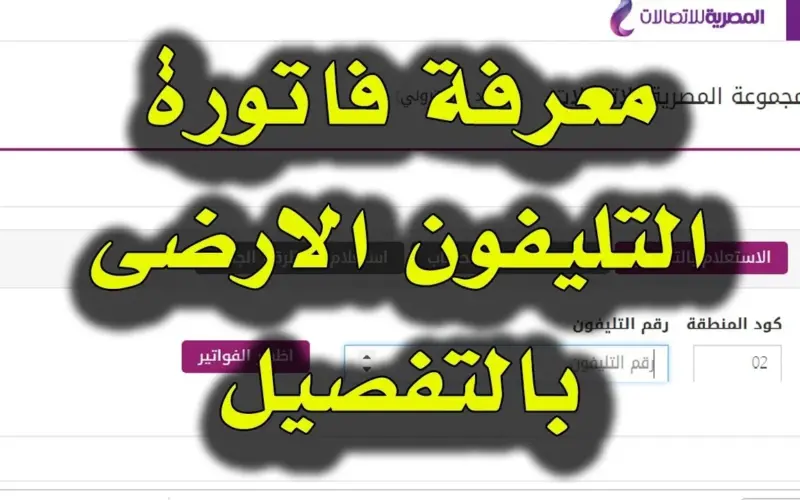 شوف فاتورتك بقت بكام بعد تطبيق الزيادة.. خطوات الاستعلام عن فاتورة الخط الأرضي لشهر فبراير 2024