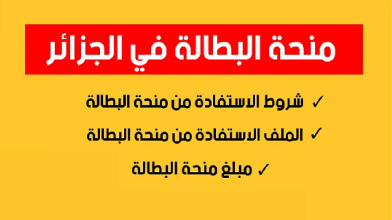 “سجل واحصل عليها الآن” .. شروط الحصول على منحه البطاله بالجزائر بالخطوات والشروط اللازمة