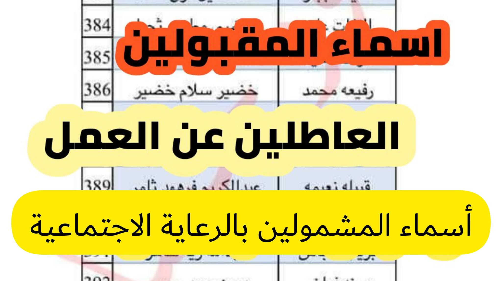 كيفية الاستعلام عن أسماء المشمولين بالرعاية الاجتماعية عبر منصة مظلتي 2024