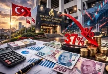 البنك المركزي التركي خفض سعر الفائدة 37% 2026