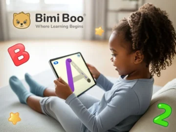 A heartwarming scene of a family, including young children, gathered around a TV screen, smiling and engaged with a colorful cartoon program. The room is cozy and well-lit, suggesting a happy home environment. The focus should be on the joy and connection between the family members.